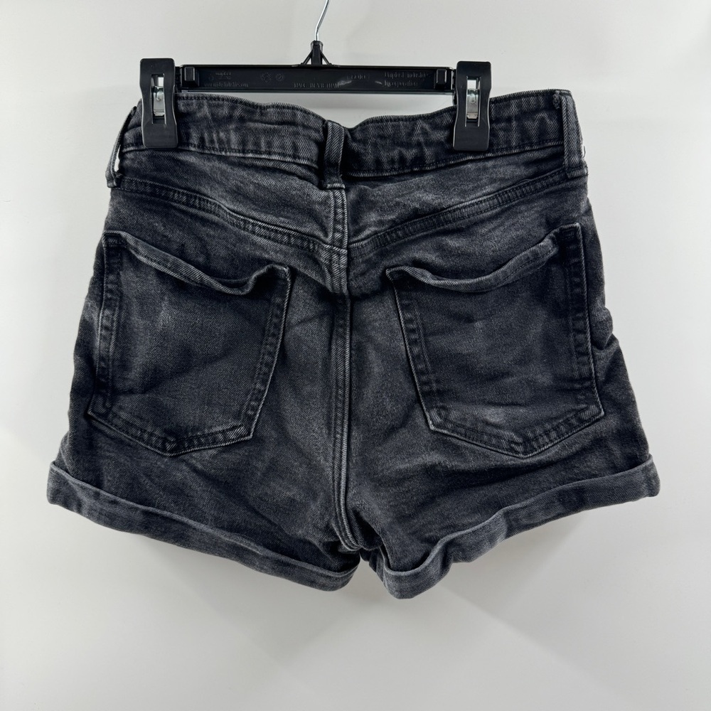 Old Navy Black Wash High-Waisted Jean Shorts – Size 8 - Picture 7 of 7